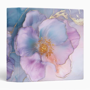 Personalized Elegant Chic Luxury Faux Gold 3 Ring Binder
