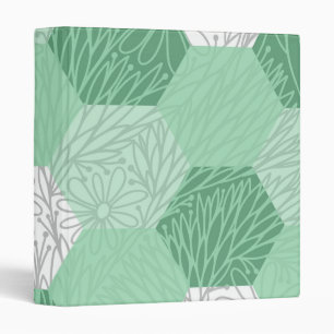 Personalized Elegant Chic Luxury Floral Design 3 Ring Binder