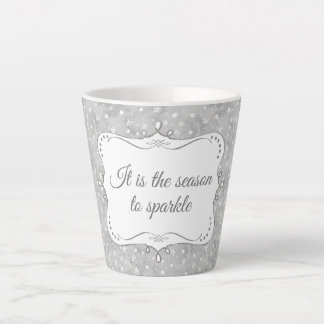 Personalized Elegant Christmas Pattern Latte Mug