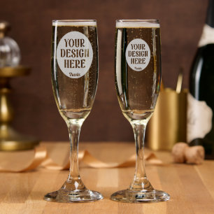Personalized, Elegant, Classic, Wedding Gifts Champagne Flute