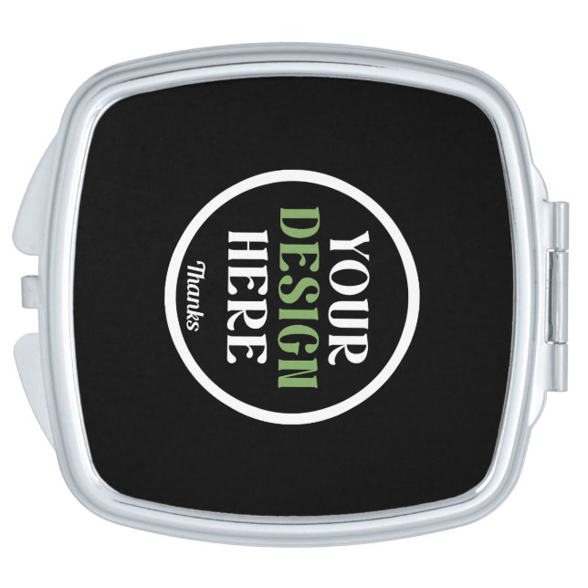 Personalized, Elegant, Classic, Wedding Gifts Compact Mirror (Side)