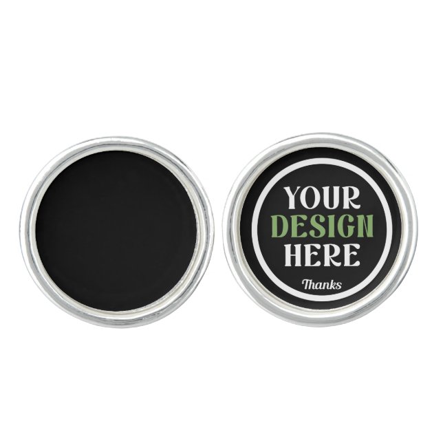 Personalized, Elegant, Classic, Wedding Gifts Cuff Cufflinks (Front)