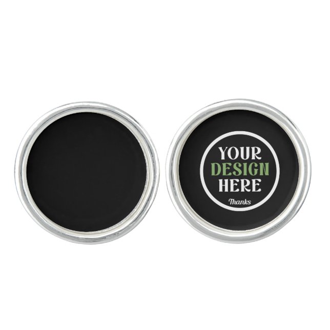 Personalized, Elegant, Classic, Wedding Gifts Cufflinks (Front)