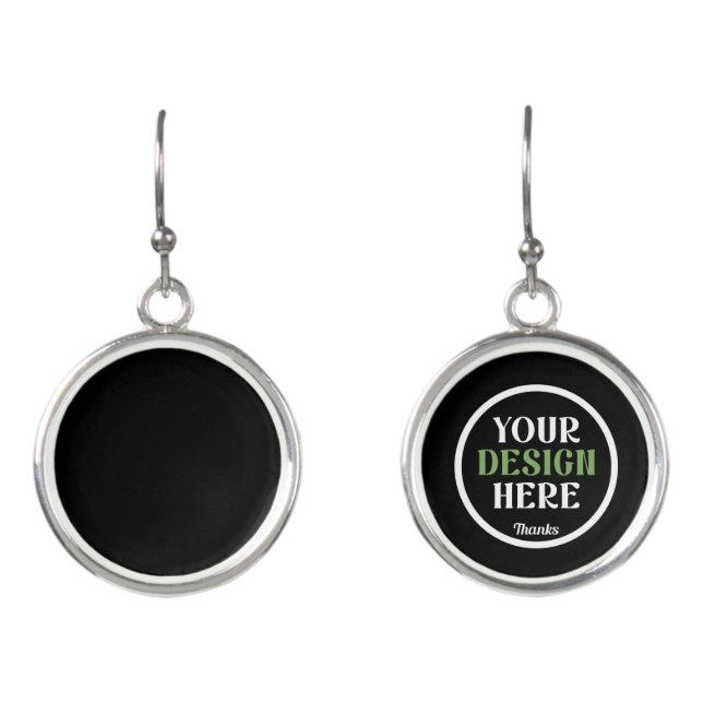 Personalized, Elegant, Classic, Wedding Gifts Earrings (Front)