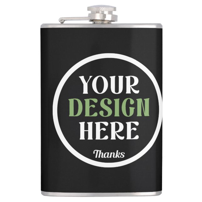 Personalized, Elegant, Classic, Wedding Gifts Flask (Front)