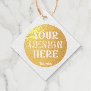Personalized, Elegant, Classic, Wedding Gifts Foil Favor Tags