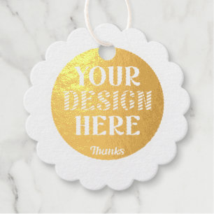 Personalized, Elegant, Classic, Wedding Gifts Foil Favor Tags