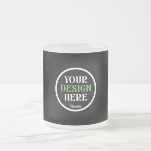 Personalized, Elegant, Classic, Wedding Gifts Frosted Glass Coffee Mug