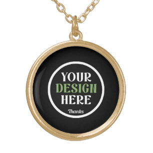 Personalized, Elegant, Classic, Wedding Gifts Gold Plated Necklace