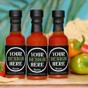 Personalized, Elegant, Classic, Wedding Gifts Hot Sauces