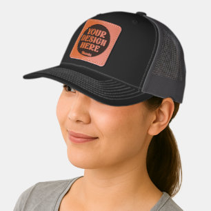 Personalized, Elegant, Classic, Wedding Gifts Leather Patch Hat