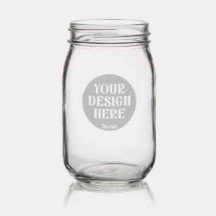 Personalized, Elegant, Classic, Wedding Gifts Mason Jar