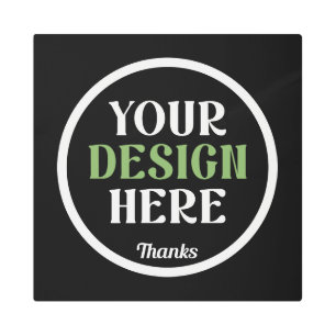 Personalized, Elegant, Classic, Wedding Gifts Metal Print