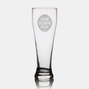 Personalized, Elegant, Classic, Wedding Gifts Pilsner Glass