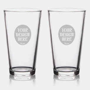 Personalized, Elegant, Classic, Wedding Gifts Pint Glass