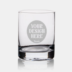 Personalized, Elegant, Classic, Wedding Gifts Rocks Glass