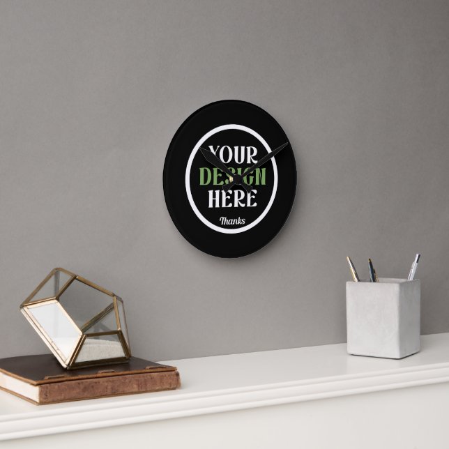 Personalized, Elegant, Classic, Wedding Gifts Round Clock (Office)