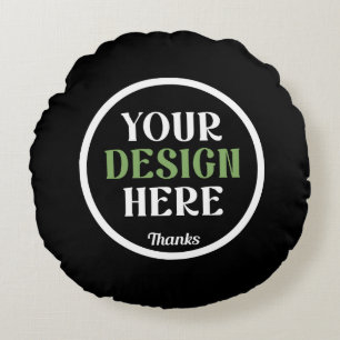 Personalized, Elegant, Classic, Wedding Gifts Round Pillow