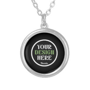 Personalized, Elegant, Classic, Wedding Gifts Silver Plated Necklace