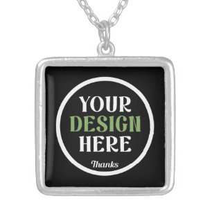 Personalized, Elegant, Classic, Wedding Gifts Silver Plated Necklace