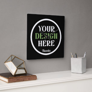 Personalized, Elegant, Classic, Wedding Gifts Square Wall Clock