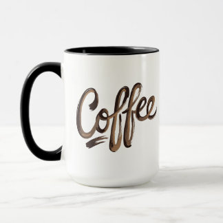 Personalized Elegant Coffee Monogram  Mug