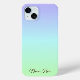 Personalized Elegant Colorful Rainbow Brown Script
