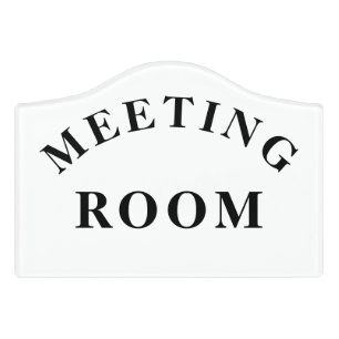 Personalized Elegant Door Sign for Meeting Rooms