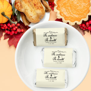 Personalized elegant fall wedding favor