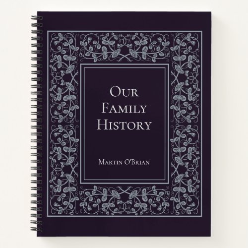 Personalized Elegant Family History Journal