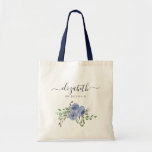 Personalized Elegant Floral Navy Blue Bridesmaid Tote Bag<br><div class="desc">Personalized Elegant Modern Floral Navy Blue Bridesmaid Tote Bag
Great gift for bridesmaids,  flower girls,  mother of the bride and mother of the groom on the wedding day,  rehearsal dinner or engagement party.</div>
