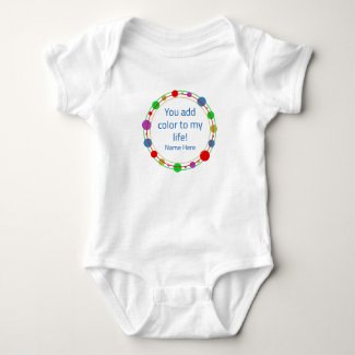 Personalized Elegant Fun Colorful Circles Art