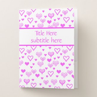 Personalized Elegant Fun Pink Decorative Hearts