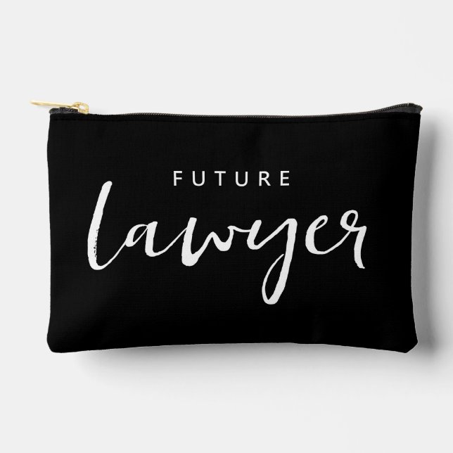 Personalized Elegant Future Lawyer Accessory Pouch (Front)
