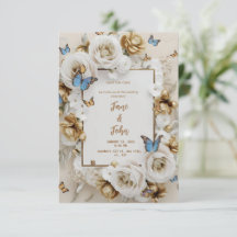 [Personalized] Elegant Garden Wedding Invitation