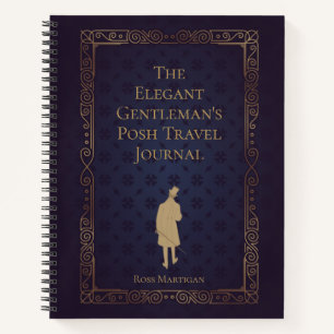 Personalized Elegant Gentleman's Travel Journal
