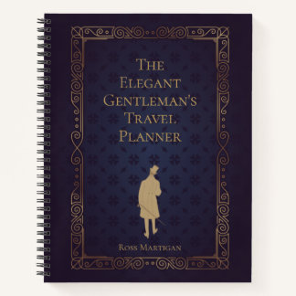 Personalized Elegant Gentleman's Travel Planner Notebook