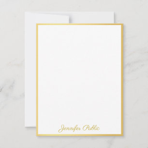 Personalized Elegant Gold Hand Script Template