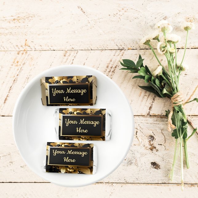 Personalized Elegant Gold Hershey's Miniatures (Creator Uploaded)