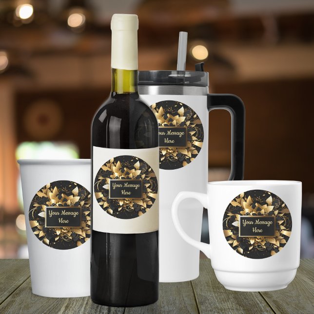 Personalized Elegant Gold Labels (Creator Uploaded)