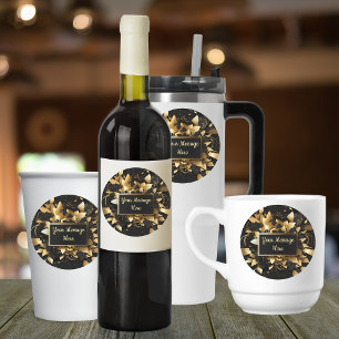 Personalized Elegant Gold Labels