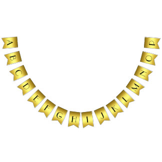 Personalized elegant golden banner