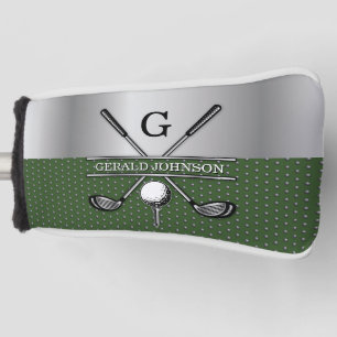 Personalized Elegant Golf Monogram Design Golf Head Cover