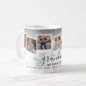 Personalized Elegant Grandma Photo Collage Family Coffee Mug (Front Left)