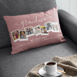 Personalized Elegant Grandma Photo Collage Lumbar Pillow<br><div class="desc">Grandma we love you! This gorgeous personalized lumbar pillow is the perfect gift to let your grandmother know how much you love her. Simply upload your favorite pictures and customize the text to make this a extra special unique gift. Grandma can be changed to any family member, whether be grandad,...</div>