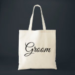 Personalized Elegant groom wedding Adult gift Tote Bag<br><div class="desc">Personalized Elegant groom wedding tote bag</div>