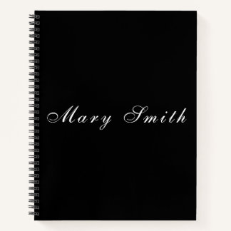 Personalized Elegant Handwritten Name Spiral Notebook