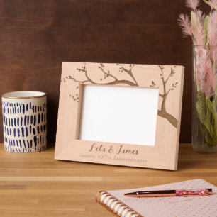 Personalized Elegant Happy Anniversary Engraved Frames