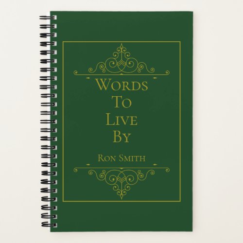 Personalized Elegant Journal for Quotes