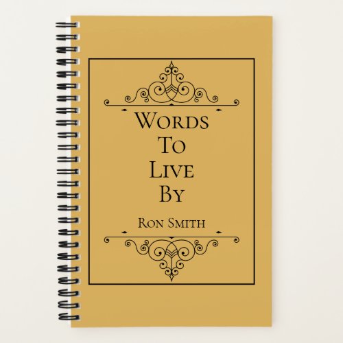 Personalized Elegant Journal for Quotes
